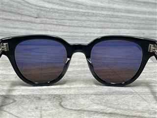 Mr. Leight JANE S Lava Oval Sunglasses ML2047-48-BK-PW/LAVA